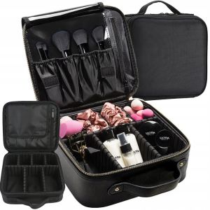 Kuferek na kosmetyki z przegródkami