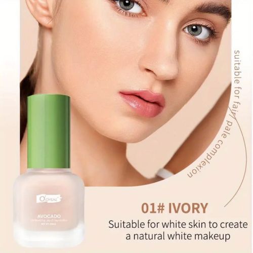 Nawilżający podkład awokado 01 - Ivory