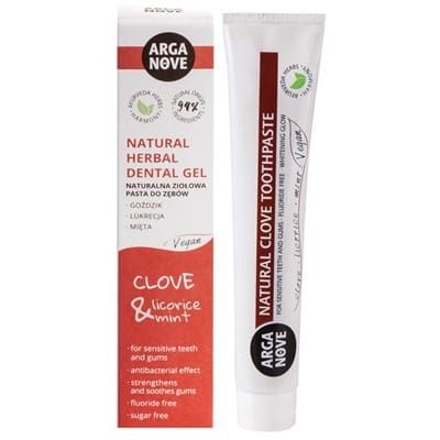 Arganove Ajurwedyjska Pasta do zębów Goździki & Lukrecja