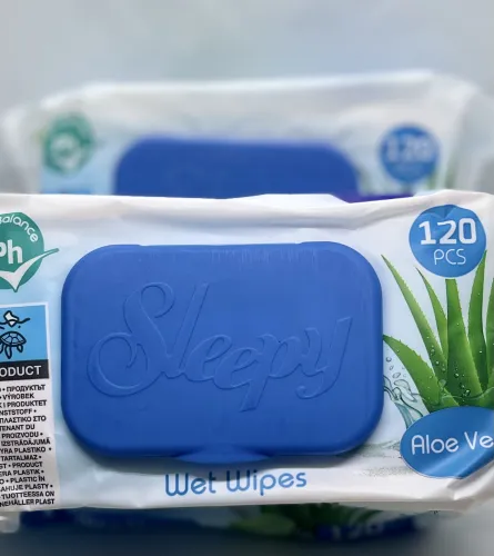 Chusteczki nawilżane 120 szt. Aloes