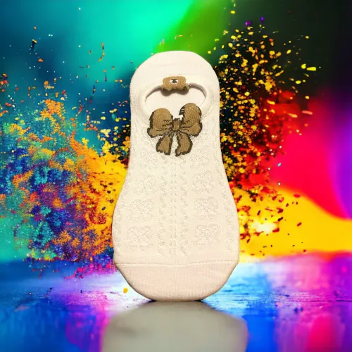 Skarpetki białe kokardka r.36-38
