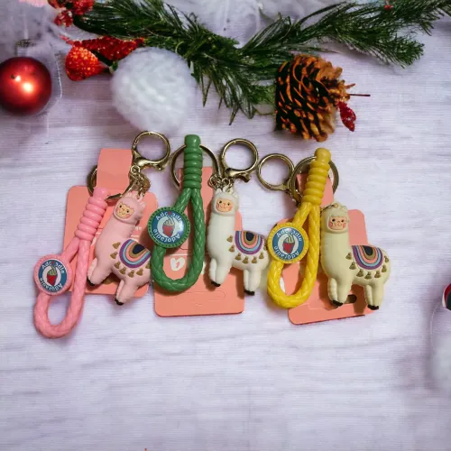 Brelok do klucz Lama Żółta