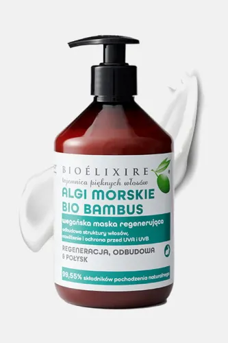 Bioelixire Wegańska maska regenerująca z algami morskimi i bio bambusem